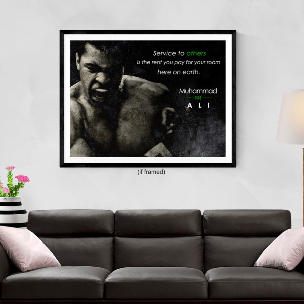 Muhammad Ali Poster Service to Others (24x18)